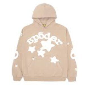 Sp5der Beluga Hoodie Sand